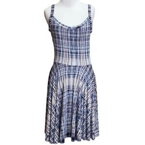 Artisan NY Striped Tie Dye Swing Dress Small